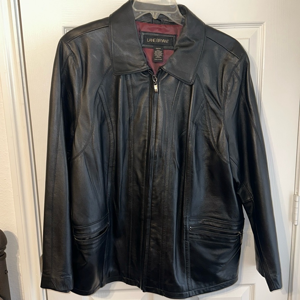 Plus size lane bryant leather jacket